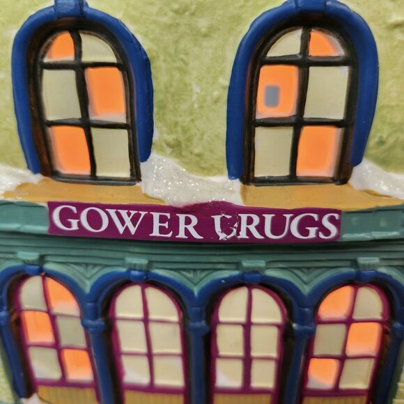 Enesco Its A Wonderful Life Village Gower Drugs Light Up Christmas Decorations‎ - Picture 6 of 15
